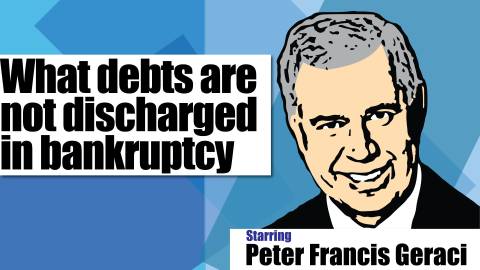 what debts are not discharged in bankruptcy